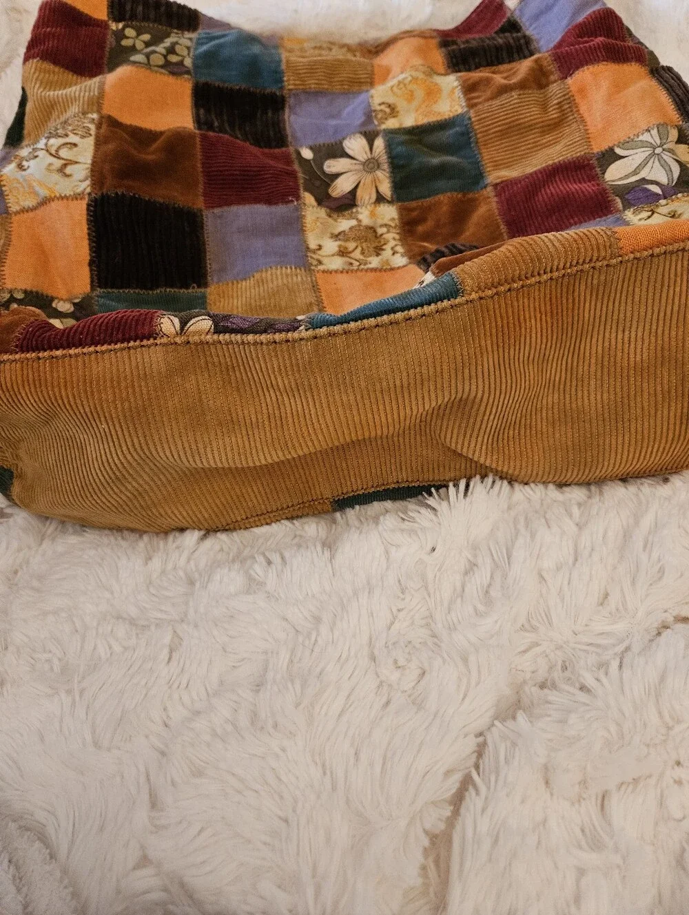 Vintage✨️Lucky Brand Patchwork Multicolor Hobo Bag